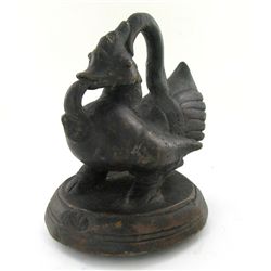 Duck Beast Opium Weight Early 1900s Bronze BIG HEAVY (ANT-1992)