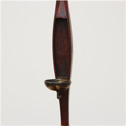 Teak Silk Weft Candle Holder (ANT-051)