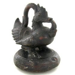 Duck Opium Weight Early 1900s Bronze BIG HEAVY (ANT-1951)