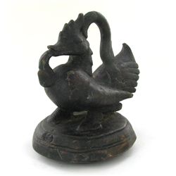 Duck Beast Opium Weight Early 1900s Bronze BIG HEAVY (ANT-1995)