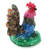 Image 1 : 900ct. Nice Rooster Statue Multi-color Sapphire (GEM-44740)