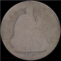 1873 Seated 50c RARE No Arrows (COI-8786)