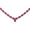 Image 1 : Natural Ruby63.55ctw Oval Necklace .925 Sterling Silver