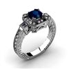 Image 1 : Genuine 1.88 ctw Sapphire Diamond Ring 10k