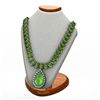 Image 1 : Peridot 62.20 ctw & Diamond Necklace 14kt W/Y 29G