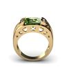 Image 1 : Genuine 3.65 ctw Green Tourmaline Diamond Ring 10kt