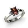 Image 1 : Genuine 0.86 ctw Garnet Diamond Ring 10k