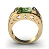 Image 1 : Genuine 3.60 ctw Green Tourmaline Ring 14k 4g, RS 7