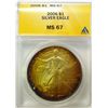 Image 1 : 2006    silver Eagle   ANACS67  GREAT TONING