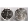 Image 2 : ( 2 ) 1976 MONTREAL OLYMPIC $5.00 CANADIAN COINS