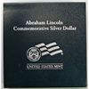 Image 1 : 2009 PROOF ABRAHAM LINCOLN COMMEMORATIVE SILVER DOLLAR