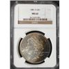 Image 1 : 1881-S MORGAN DOLLAR MS62 NGC  NICE COLOR
