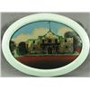 Image 1 : "The Alamo" Reverse Painted Dome Glass