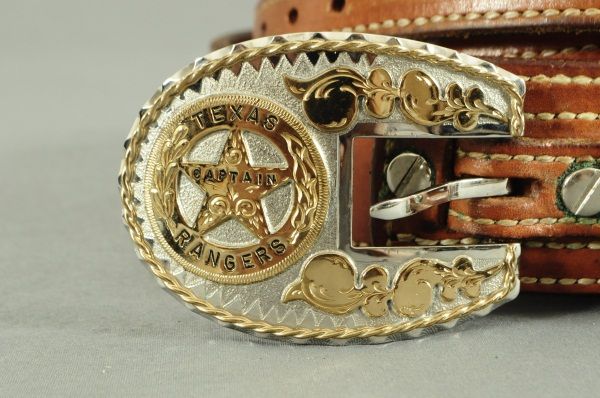 Buckle Gürtelschnalle Western Texas State Crest Seal Rangers