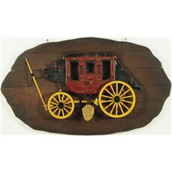 Dale Ford Custom Wells Fargo Stagecoach Plaque