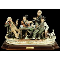 Capodimonte  "Card Players" Poker Scene