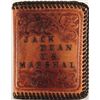 Image 2 : US Marshal Jack Dean's Tooled Badge Case & Folio