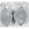 Image 3 : Begay Lapis and Sterling Silver Ear Rings