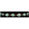 Image 1 : Leonard Nez Turquoise Sterling Silver Indian Belt