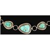 Image 3 : Leonard Nez Turquoise Sterling Silver Indian Belt