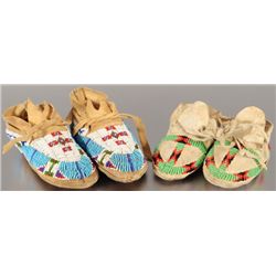 2 Pair of Child's Moccasins