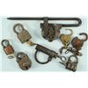 Image 1 : Collection of 8 Antique Locks