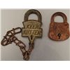 Image 1 : Keen Kutter Santa Fe & Indian Motif Padlocks