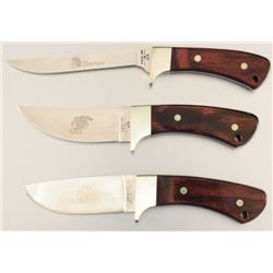 Collection of 3 Case XX Indian Hunting Knives