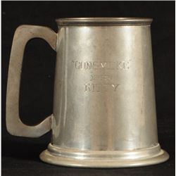 1963 Miss Kitty's Gunsmoke Pewter Cast Mug