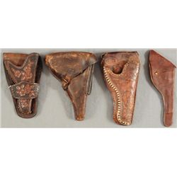 Collection of 4 Leather Holsters