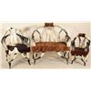 Image 1 : 3 Pc. Set of Cowhide Horn Furniture