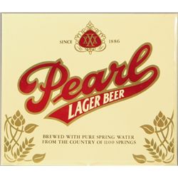 Pearl Lager Beer Advertising Sign