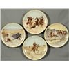 Image 1 : 4 Frederick Remington Plates by Gorham