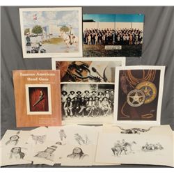 Texas Ranger Jack Dean's Collection Of 32 Prints