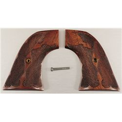 Texas Ranger Jack Dean's Checkered Colt SAA Grips