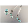 Image 2 : Turquoise Sterling Buckle, Ring, Bolo Tie Set