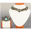Image 1 : Silver & Turquoise Necklace & Bracelet
