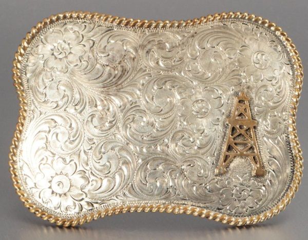 oil rig belt buckle