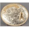 Image 4 : 2 Sterling Silver Belt Buckles Oil Rig Design