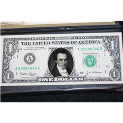 2003 US Federal Reserve Note $1; Boston MA Reserve; Lone Star State Texas Dollar Bill