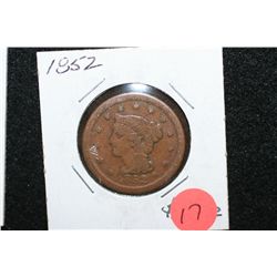 1852 Large One Cent