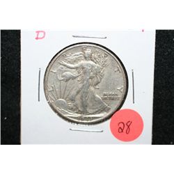 1943-D Walking Liberty Half Dollar