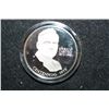 Image 2 : Sterling Silver Round; American Opera's First Great Tenor Centennial 1973-Enrico Caruso in Pagliacci