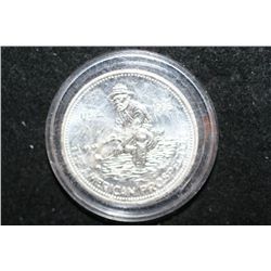 1985 Engelhard Silver Round-The American Prospector; .999 Fine Silver 1 Oz.