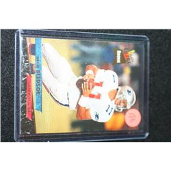 1993 NFL Drew Bledsoe New England Patriots Ultra Rookie Baseball Trading Card