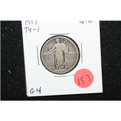 1917 Standing Liberty Quarter; Type I; G4