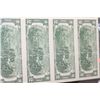 Image 2 : 1995 US Federal Reserve Note $2; Atlanta GA Reserve; Lot of 4; Uncut Bills