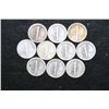 Image 2 : Mercury Dime; Various Dates & Conditions; Lot of 10