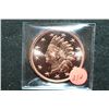 Image 1 : Copper Round; .999 Fine Copper 1 Oz.