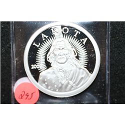 2009 Lakota Silver Round; .999 Fine Silver 1 Oz.